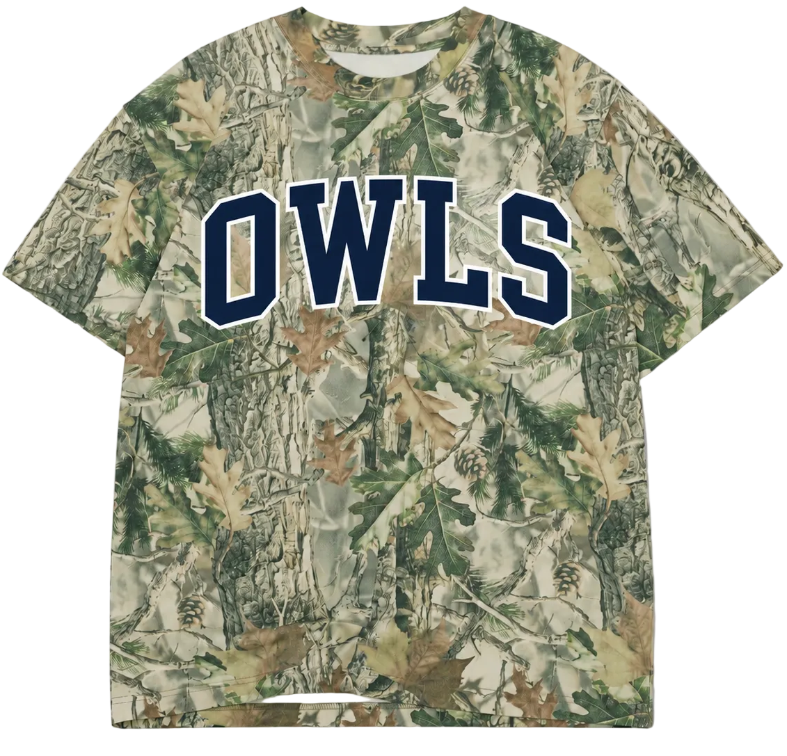 OWLS Camo Oversized Box Tee