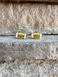 Football Glitter Acrylic Studs, Football Earrings